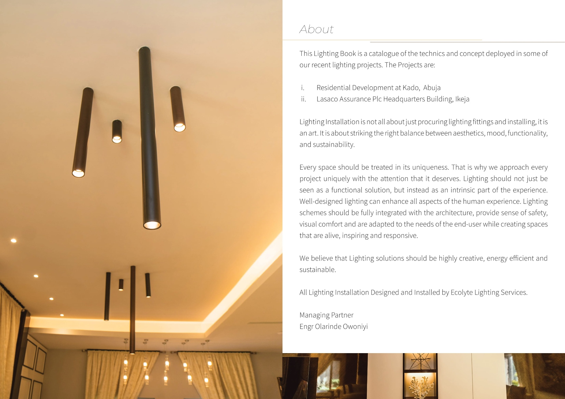Ecolyte Lighting — Residential & Commercial Portfolio — Home 2